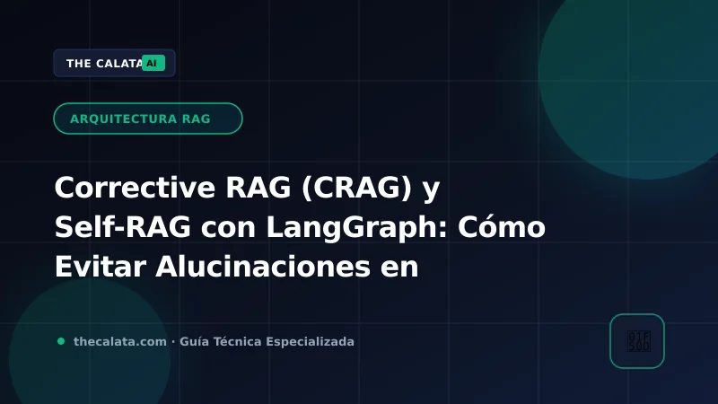 Flujo de decisión cíclico de Corrective RAG implementado con grafo LangGraph
