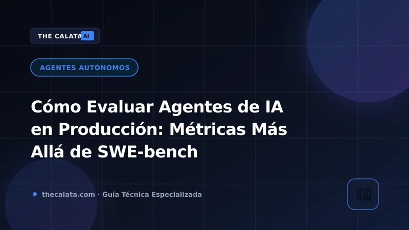 Dashboard de evaluación y observabilidad de agentes de IA en producción
