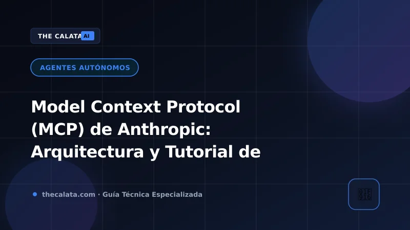 Arquitectura del estándar abierto Model Context Protocol MCP de Anthropic